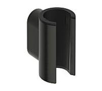Hansgrohe Support de douche Porter Fine 28885340 – maintien fixe, métal, chrome noir brossé