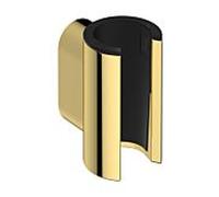 Support de pommeau de douche hansgrohe Porter Fine 28885990, position de maintien fixe, en métal, aspect or poli