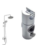 Support de pommeau de douche réglable - Pince de barre coulissante, support rotatif pour douchette à main, rail de support facile à installer | Base de fixation pour la salle de bain