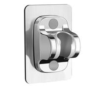 Support de pommeau de douche Support de douche sans poinçon, support pomme salle bain, buse, Rotation à 90 degrés(Silver)