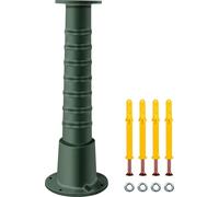 Support de pompe en fonte Support de pompe à balancier 22,86x22,86x66cm Pompe de jardin Support de pompe revêtu de peinture en spray Support de pompe manuelle Paroi de tube de 8mm d'épaisseur adaptée