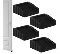 Support de porte 4 pièces de protection de cale | Butée de porte antidérapante robuste pour hôtel, salon, sécurité intérieure et extérieure