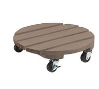 Support de pot à roulettes Flora Roll Color taupe Ø 40cm