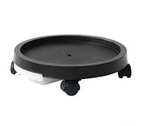 Support de pot de fleurs à roulettes, support de pot de fleurs robuste, base mobile, chariot de pot de jardin, déplacement de plantes d'intérieur, plastique (350 mm)