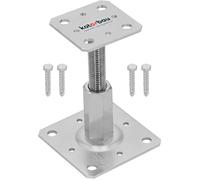 Support de poteau 80 x 80 mm - Hauteur réglable de 90 à 150 mm - Galvanisé à visser - KOTARBAU®