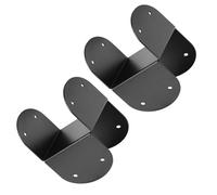 Support de poteau 9 x 9 noir connecteur de poutre en métal | Ce support en métal robuste stabilise de manière fiable les connexions de poutre en extérieur.