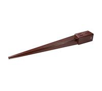 Support de poteau à prise simple 75 x 75 x 750 mm