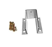 Support de poteau de clôture vers le bas, supports de base d'ancrage de poteau de pont, supports de clôture et de garde-corps, plusieurs tailles(61x121x80mm/2.4x4.76x3.15in)