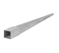 Support de poteau, Douille de fond, Prise de terre, 45 x 45 x 600 mm, Galvanisé à chaud, Pour poteaux carrés en bois, ADGO