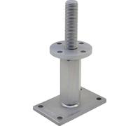Support de poteau PITZL type 10921.1003 ZiNiP revêtu droite/gauche