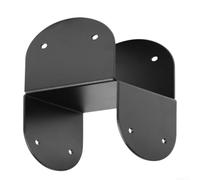 Support de Poteau pour 4x4 Structure Métal pour robuste Support(2pcs) | Acier pour robuste, finition noire, résiste aux intempéries, pour usage extérieur prolongé, structure fiable