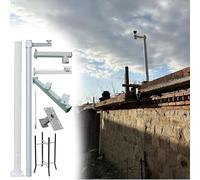 Support de poteau pour caméra de sécurité avec plusieurs bras pour caméras de sécurité extérieures, support réglable pour la surveillance de la cour arrière et du parking, (taille : 19,6 pi/
