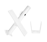 Support de Poteau pour Lampadaire Solaire Extérieur en Fer Blanc | Bras de Support pour Panneau et Tête Séparés, Montage Stable, Usage Extérieur, Installateurs et Maintenance