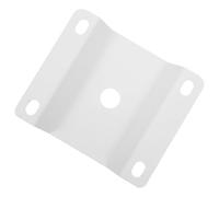 Support de Poteau pour Lampadaire Solaire, Plaque Arrière 20 MM | Fer Blanc, Fixation Anti-vibration et Résistante aux Intempéries, avec Vis pour Poteaux