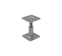 Support de poteau surélevé galvanisé Hauteur réglable 100-150 mm 100 x 130 mm