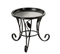 Support de pour intérieur et extérieur - Support de fleurs de 13,5 | Étagère en fer européenne en métal - Petite étagère robuste pour bureau d'ordinateur de bureau, balcon, jardin de maison
