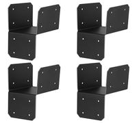 Support de poutre en acier pour pergola, terrasse, cadre en bois | Fabriqués en acier Q235, ces crochets de solive offrent une fixation fiable pour les poutres en bois, les pergolas