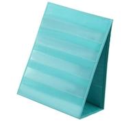 Support de présentation pour enseignant 33 x 43 cm avec deux côtés d'affichage et compartiment caché pour stylos, règles et articles de papeterie en tissu Oxford