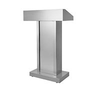 Support de pupitre robuste en acier inoxydable - Bureau polyvalent pour lecture et ordinateur portable pour bureau, école, église et discours de concert - Design durable, élégant et stable