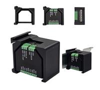 Support de rail DIN noir compatible avec Shelly Addon + Plus Serie + GEN3
