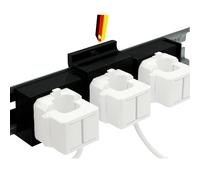 Support de rail DIN pour Shelly Pro 3EM 120A - Support de rail de toit robuste pour compteur électrique Shelly (3 phases) - Montage facile sur rail de toit - Noir