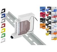 Support de rail DIN « Single » pour 18 Shellys : 1 Gen3, 1PM Gen3, 2PM Gen3, i4 Gen3, Plus 1, Plus 1PM, Plus 2PM, Plus i4, Plus 0-10V Dimmer, Wave 1, Wave 1PM, Wave 2PM, Wave Shutter, Wave i4 (blanc)