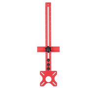 Support de rainure pour fraisage de routeur, table de découpe impériale à rabat avec guide circulaire détachable, gabarit de menuiserie en alliage d’aluminium pour la coupe de