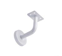 Support de rampe d'escalier en acier inoxydable - Support mural blanc pour escaliers domestiques et commerciaux, support plat fixe, 60 x 60 mm/60 x 80 mm (60 x 80 mm)