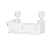 Support de rangement à ventouse pour douche - PET + PC, 31,5 x 14,5 x 18,5 cm, design de grande capacité, installation flexible, drainage rapide pour salle de bain, cuisine, toilettes, douche