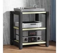 Support de rangement audio, support TV HiFi, table d'appoint en bois pour salon, chambre, salle de jeux, étagère élégante pour décoration d'intérieur