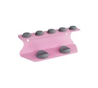 Support de rangement complet pour sèche-cheveux - Structure en acier au carbone avec rembourrage en silicone souple - Support mural