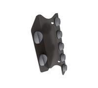 Support de rangement complet pour sèche-cheveux - Structure en acier au carbone avec rembourrage en silicone souple - Support mural