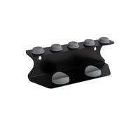 Support de rangement complet pour sèche-cheveux - Structure en acier au carbone avec rembourrage en silicone souple - Support mural