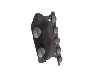 Support de rangement complet pour sèche-cheveux - Structure en acier au carbone avec rembourrage en silicone souple - Support mural