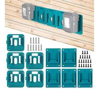 Support de Rangement pour Batteries 10 Pièces Porte-Batteries Lithium Support mural de Fixation pour Batteries Bleu