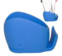 Support de rangement pour brosse à dents en silicone facile à 2 en | Joli support de brosse à dents en forme de baleine pour enfants, salles de bains, bureaux, chambres, crèches pour enfants