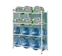 Support de rangement pour carafe d'eau, organiseur robuste pour bouteilles d'eau, étagère empilable pour refroidisseurs d'eau et carafes, grande capacité à double rangée
