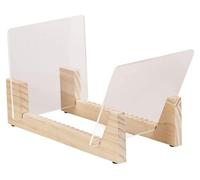 Support de rangement pour disques vinyles - en bois massif de pin avec des éléments en acrylique, pour 50 albums