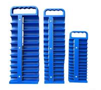 Support de rangement pour douilles 76 emplacements ABS robuste (D) | Peut contenir 76 douilles, broches à double résistance, matériau ABS, empêche la perte d'outils