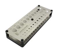 Support de rangement pour perceuse impérial 1/16 à 1/2" 25 trous Outil de mesure