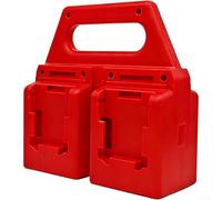 Support de rangement robuste à 4 emplacements pour batterie 18 V 48-11-1815 48-11-1828 48-11-1850 48-11-1860 avec poignée de transport Rouge