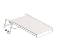 Support De Rangement Suspendu Pliable pour en Métal 28x25cm Percer | Rangement compact métallique finition argentée se plie à plat installation outil pour armoires standard