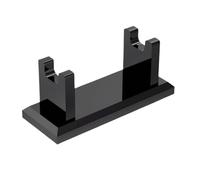 Support de Rasoir Horizontal en Acrylique - 10 x 4 x 3,8 cm - pour Salle de Bain, Rangement sous la Douche, Organiseur de Rasage avec Base antidérapante, présentoir de pour Papa, Finition tran