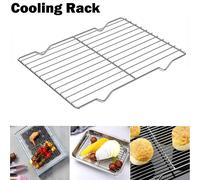 Support de refroidissement antiadhésif en acier inoxydable, plateau de cuisson pour Barbecue, plaque de gril, étagère en maille de cuisson pour Barbecue 38x28cm