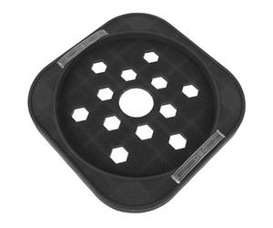 Support de Réservoir de Gaz Rond 30x30x3cm Mobile à Roulettes | Plastique et Résine, Base Drainante, Protège Sol et Surface, Cuisine, Restaurant, Appartement