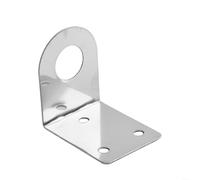 Support de robinet en acier inoxydable argenté, plaque de montage murale à angle droit pour filtre à eau et purificateur, conception de fixation à vis solide (21 mm)