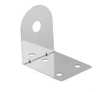 Support de robinet en acier inoxydable argenté, plaque de montage murale à angle droit pour filtre à eau et purificateur, conception de fixation à vis solide (12 mm)