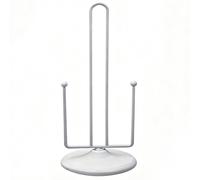 Support de Rouleau d’Essuie-Tout de Cuisine Gris JU7CER - Modèle de Comptoir avec Tige de Fixation, Design Moderne et Minimaliste, Idéal pour la Maison