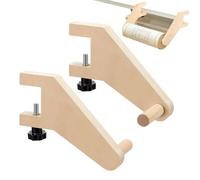 Support de rouleau de de boucher en bois avec cadre chevalet
