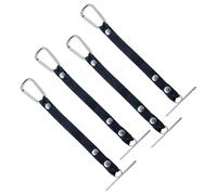 Support de ruban adhésif antirouille avec clip de chaîne | Lot de 4 courroies à outils pour électricien, construction, voiture, cloison sèche, travail, maison, entrepôt